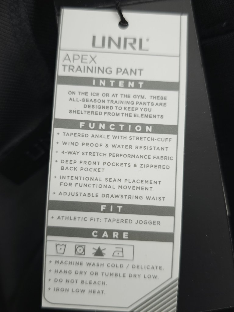 Nwt Unrl Apex Pants Golf Performance Stretch Graphite Gray Size 2xl — image 6 of 8